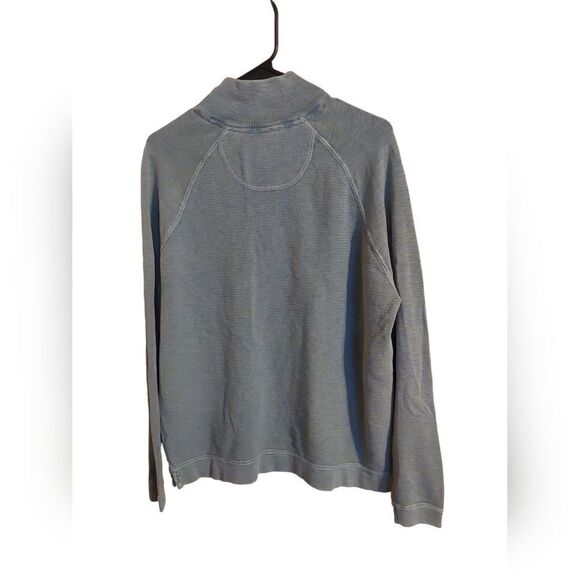 Tommy Bahamas Men's Seaform Green Pullover 1/4 Zip Jacket Size Medium - Picture 4 of 6